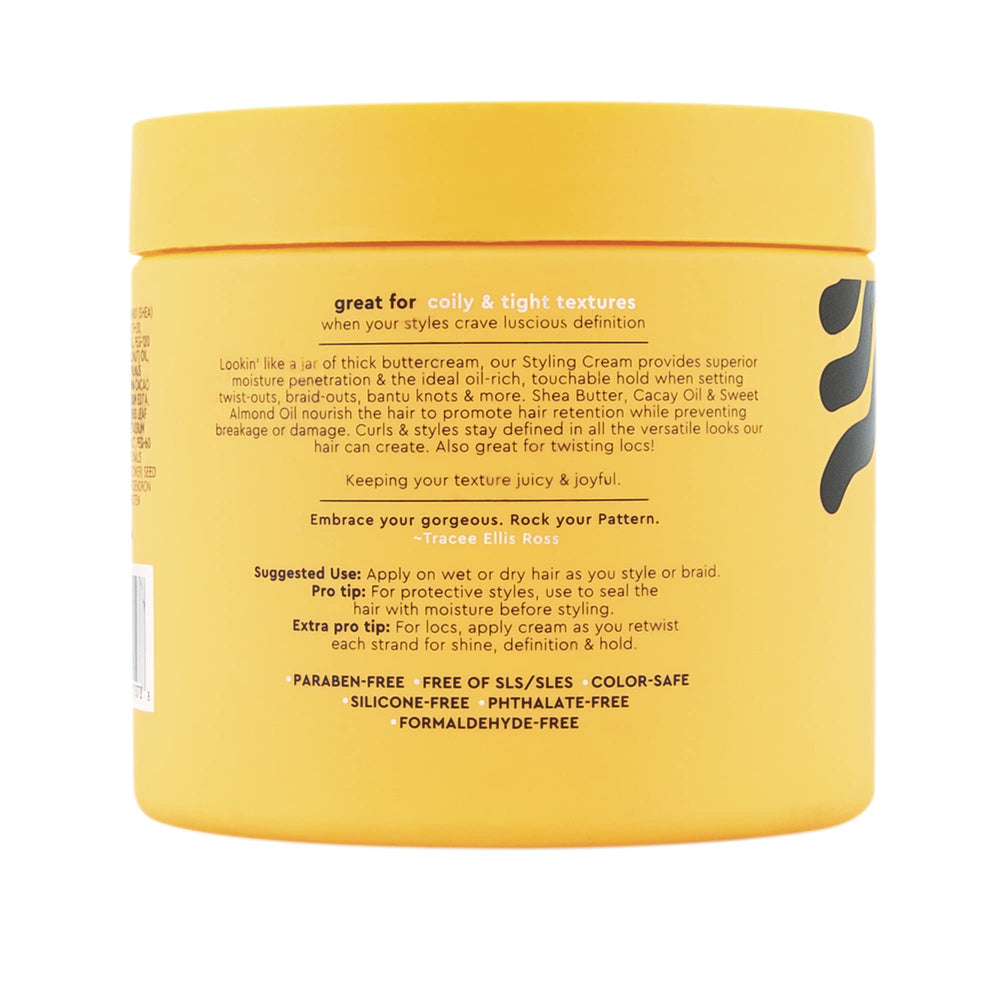 PATTERN Styling Cream with shea butter and oils nourishes hair.