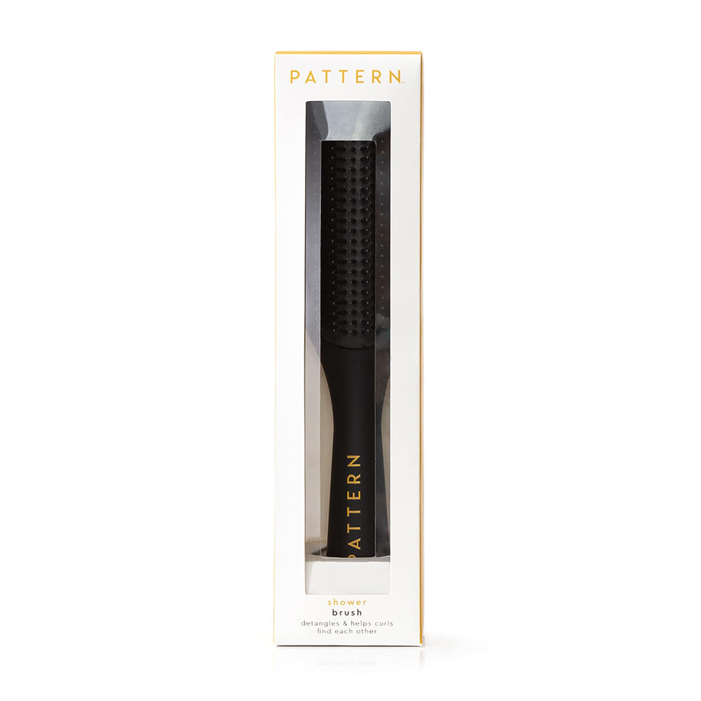 PATTERN Beauty Shower Brush size showcase at about 10 inches for balanced reach.