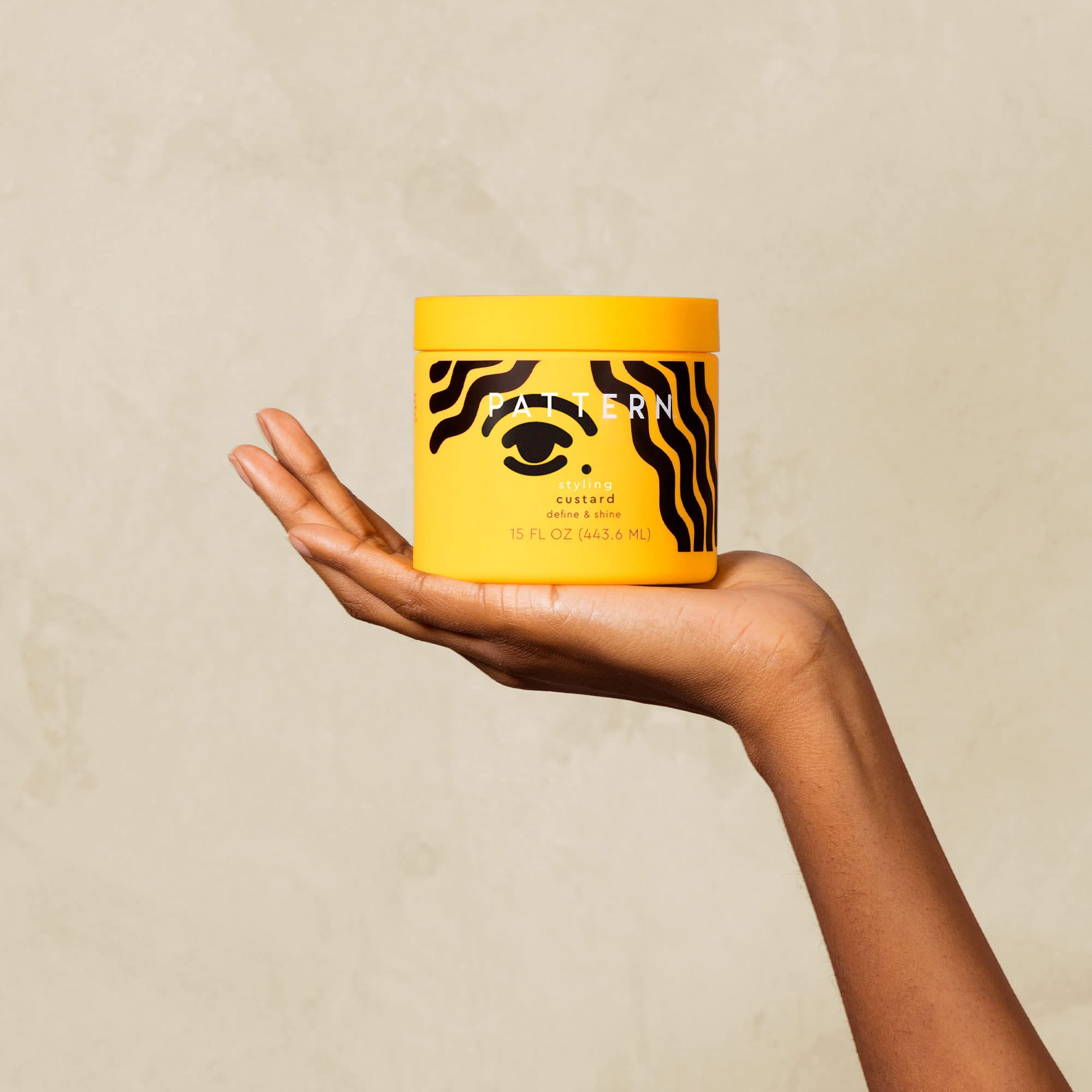 Pattern Beauty Styling Custard jar close-up highlights rich texture for braid-outs and moisture