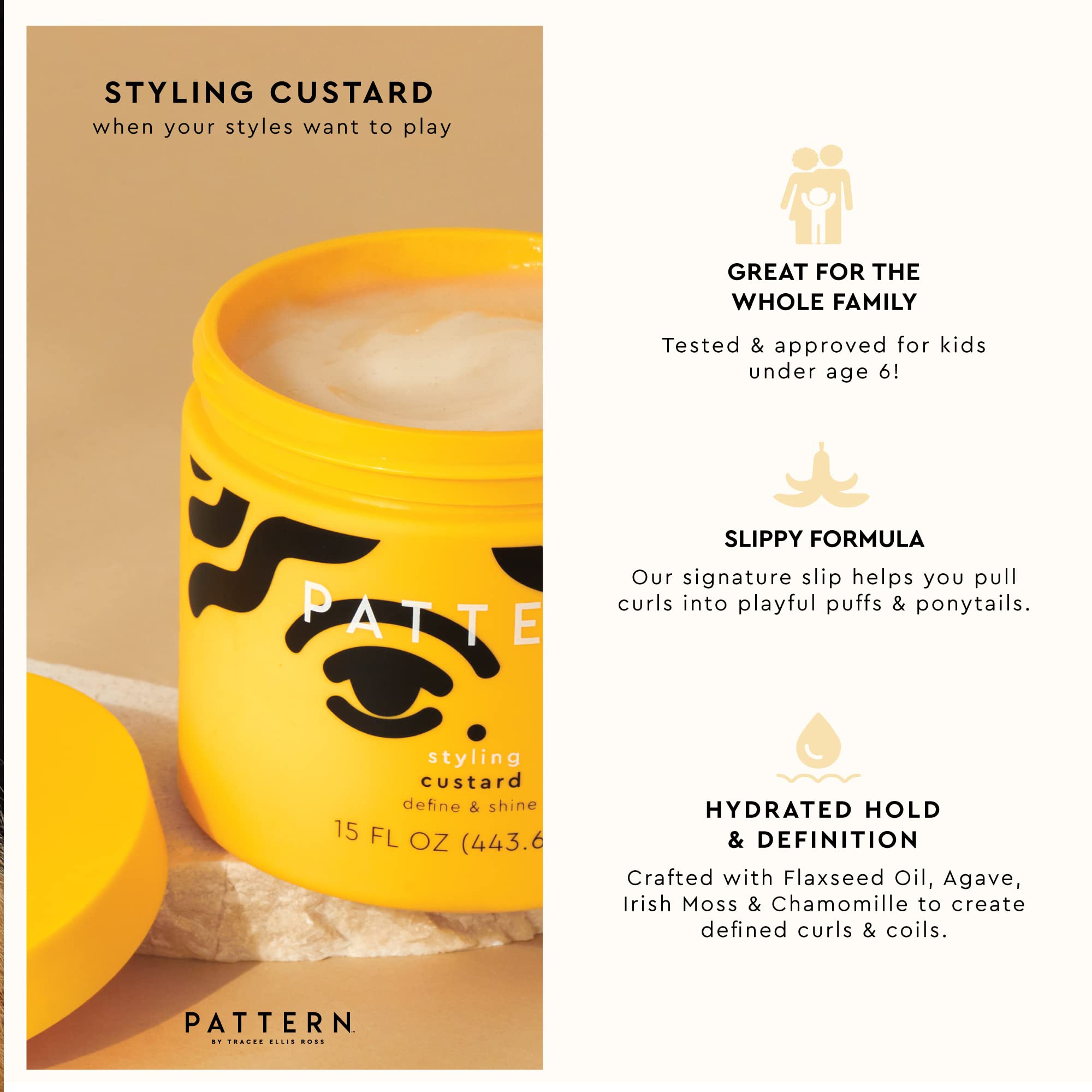 Pattern Beauty Styling Custard pump demonstrates quick styling for twist-outs with flexible hold