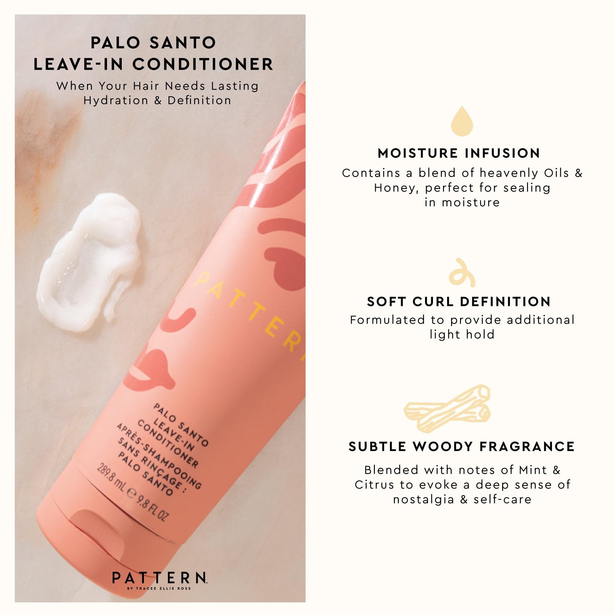 PATTERN Palo Santo fragrance notes Mint Citrus evoke nostalgia and self-care