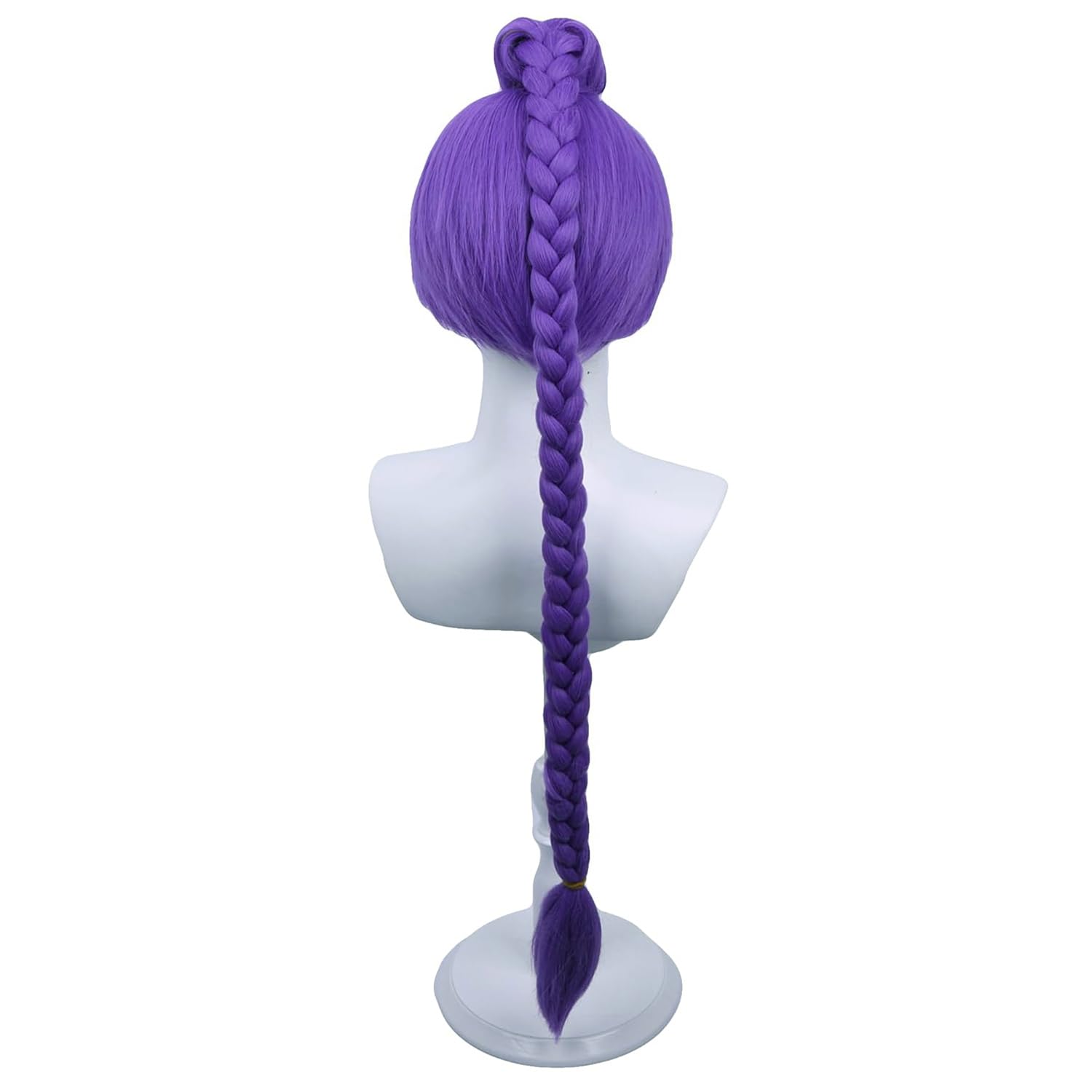 PATTNIUM Kids Purple Braided Wig cap detail emphasizes adjustable strap fit