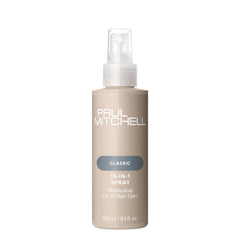 Paul Mitchell 15-In-1 Spray bottle front view for versatile all-hair protection.