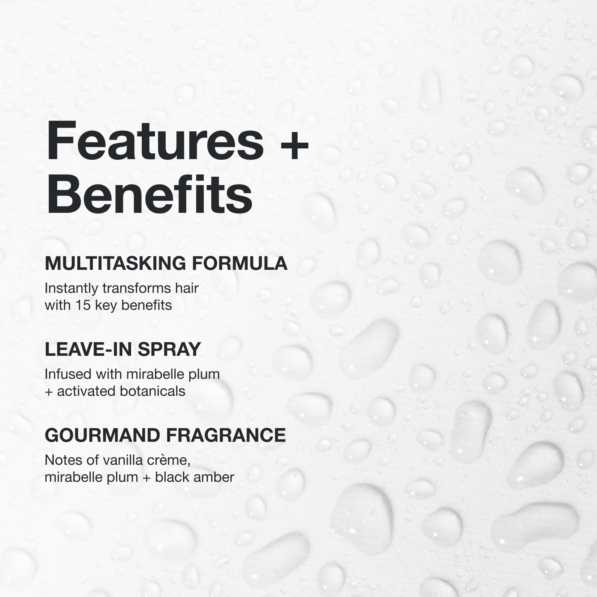 Paul Mitchell 15-In-1 Spray close-up highlights radiant shine on hair.
