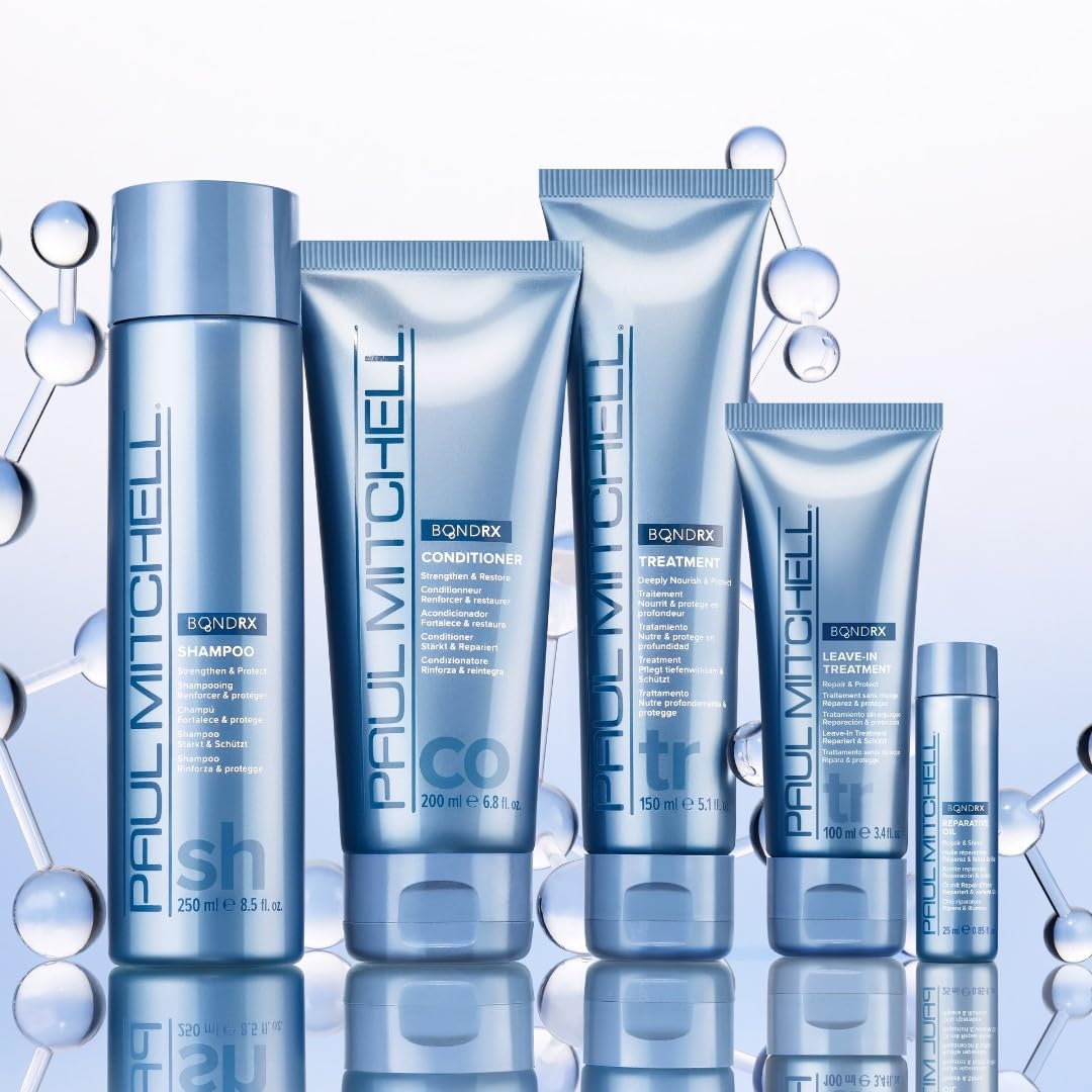 Paul Mitchell Bond Rx Shampoo after-use hair image suggests smoother, more manageable strands.