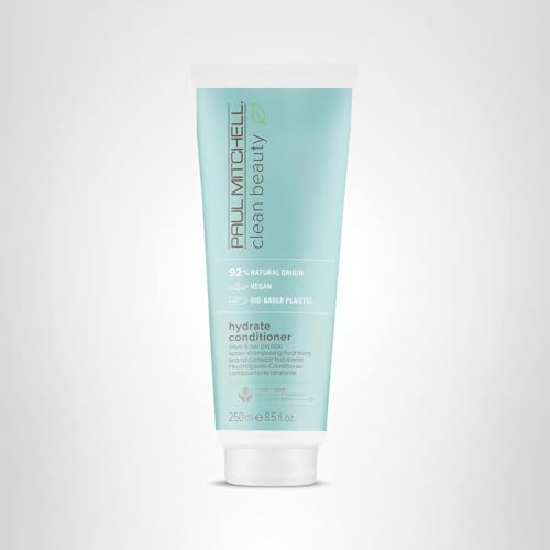 Paul Mitchell Clean Beauty Hydrate Conditioner jar closeup shows creamy texture