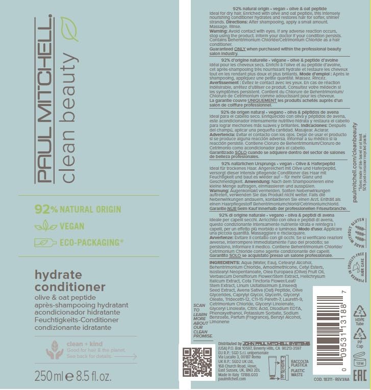 Paul Mitchell Clean Beauty Hydrate Conditioner after-use shine comparison visuals