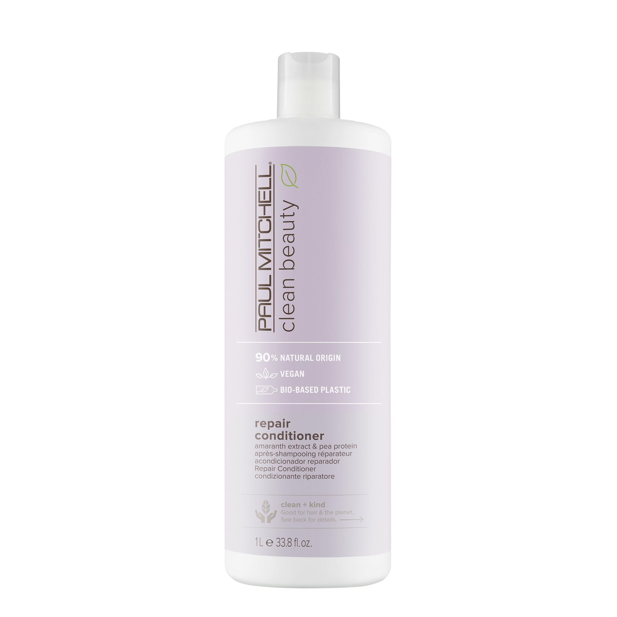 Paul Mitchell Clean Beauty Repair Conditioner bottle, rich formula for damaged hair.