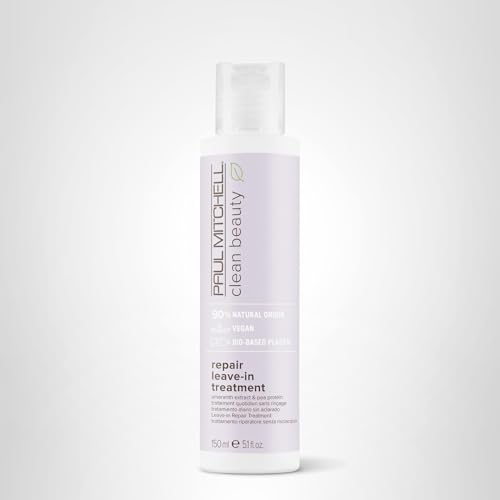 Paul Mitchell Clean Beauty Repair Leave-In supports detangling and manageability for damaged hair