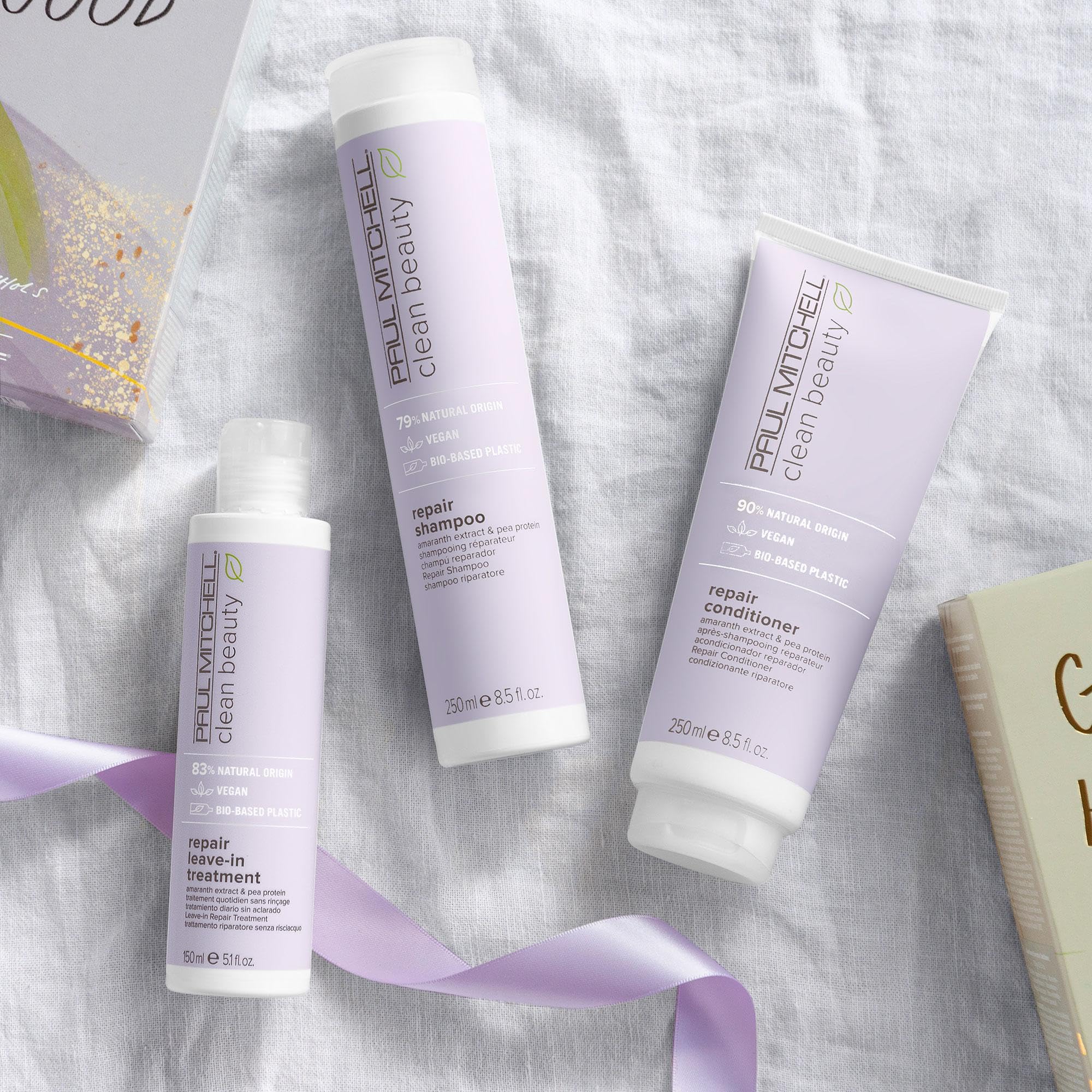 Bio-based sugarcane packaging showcases eco-friendly design for Paul Mitchell Repair Shampoo