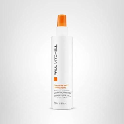 Paul Mitchell Color Protect Locking Spray distributes evenly for consistent coverage.
