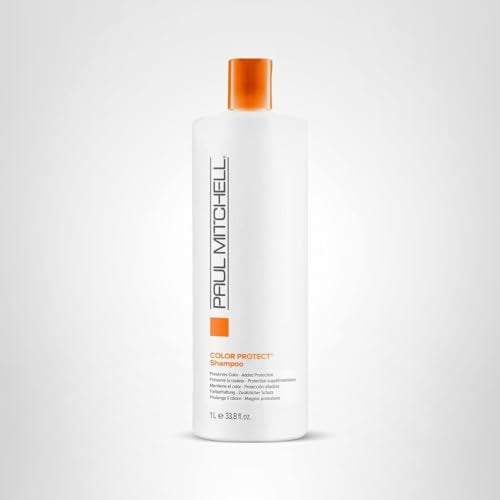 Paul Mitchell Color Protect Shampoo shine detail on hair.