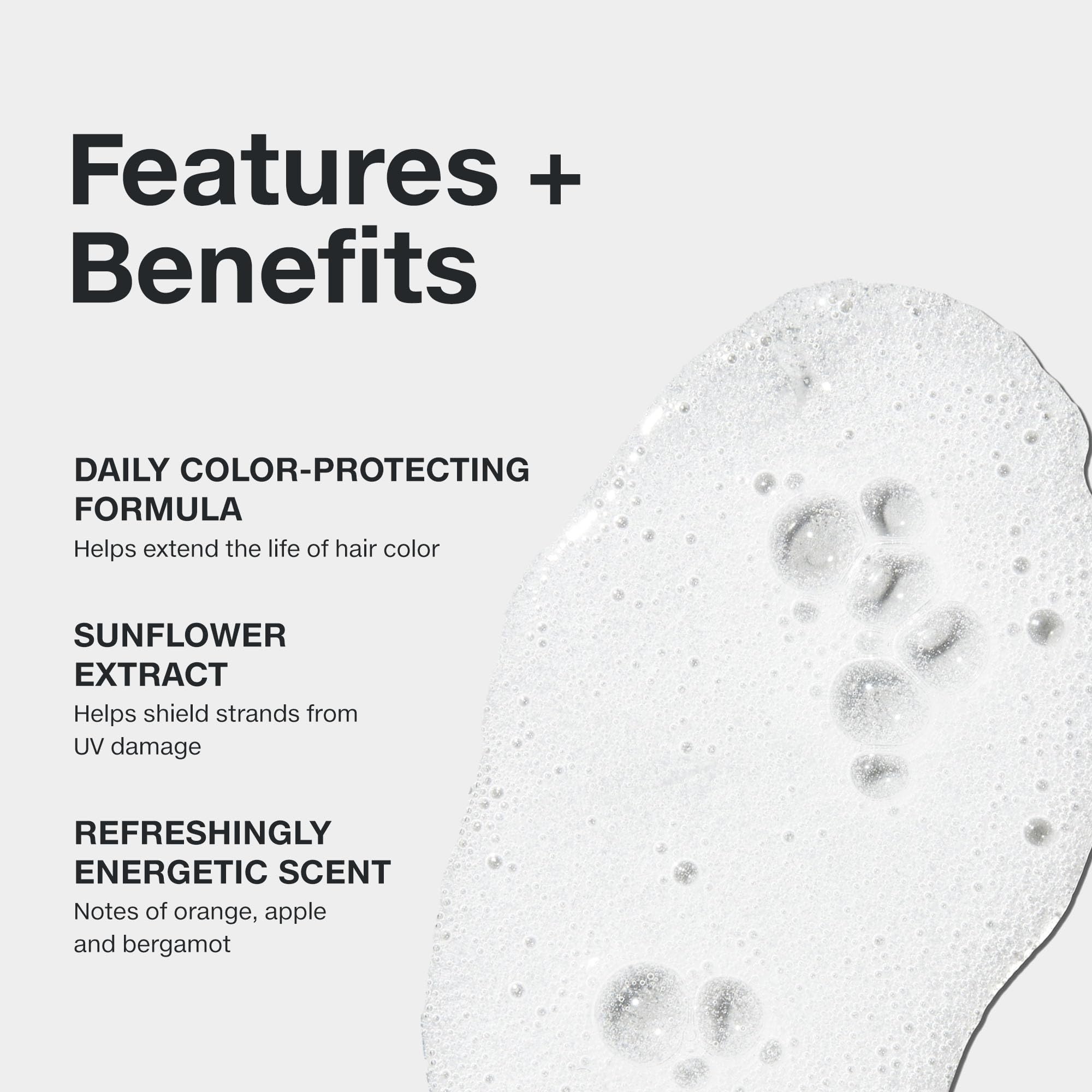 Paul Mitchell Color Protect Shampoo bottle with sun exposure motif highlights UV protection for color-treated hair.
