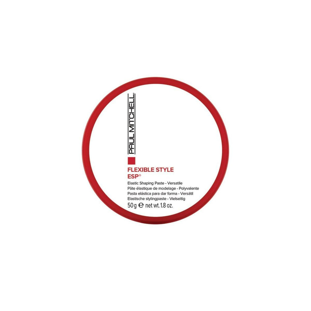 Paul Mitchell ESP Elastic Shaping Paste styled hair with flexible hold and shine.
