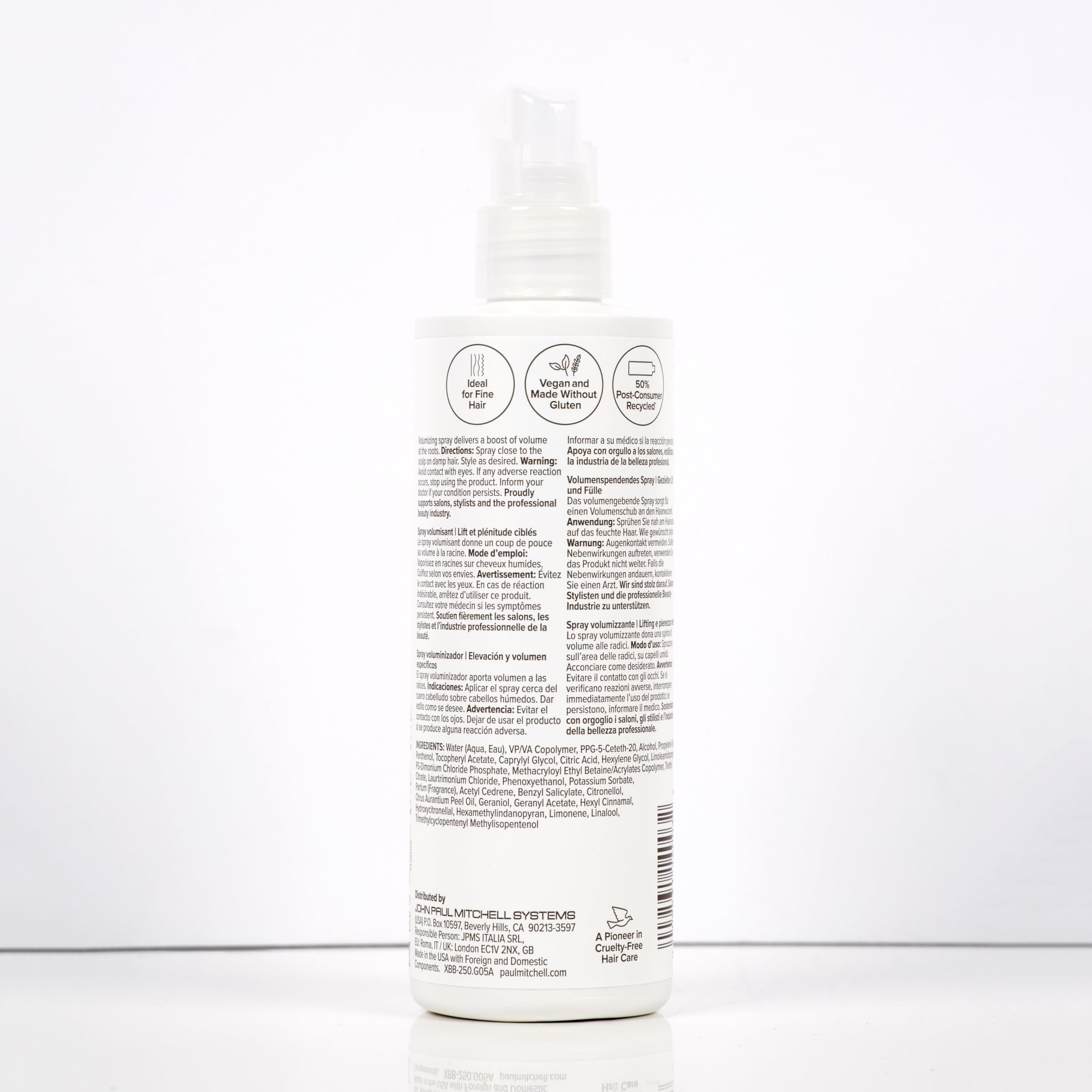 Paul Mitchell Extra-Body Root Boost emphasizes environmental responsibility with post-consumer recycled packaging