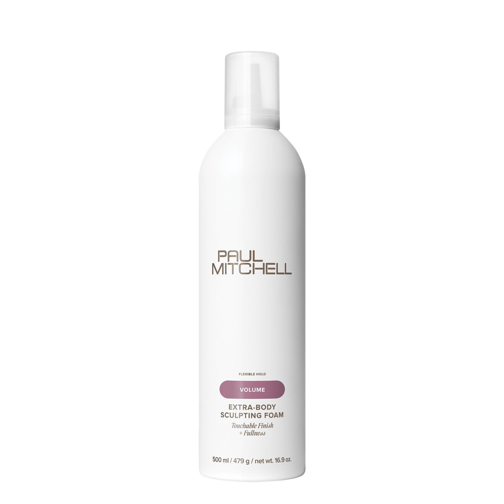 Paul Mitchell Extra-Body Sculpting Foam bottle boosts volume for fine hair