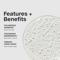 Paul Mitchell Extra-Body Shampoo application to damp hair for fullness.