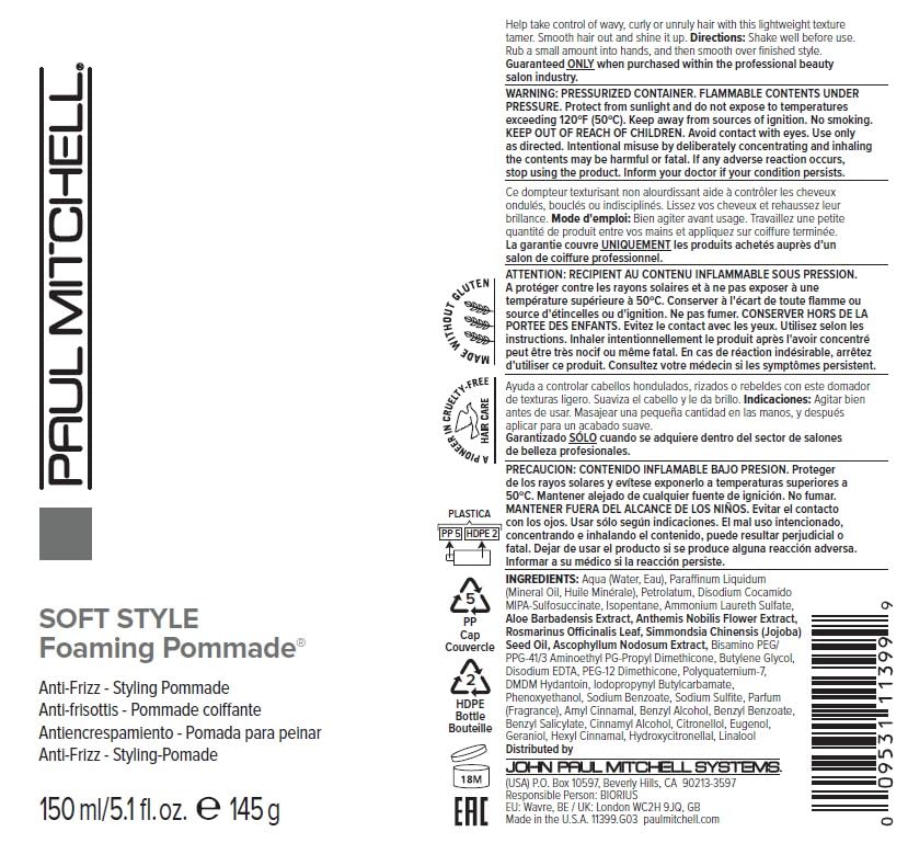Cucumber melon fragrance detail of Paul Mitchell Foaming Pommade