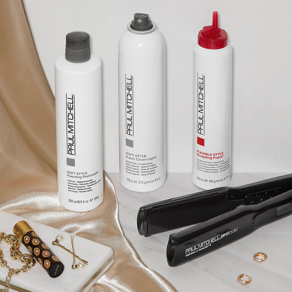 Shine boost from Paul Mitchell Foaming Pommade on curls