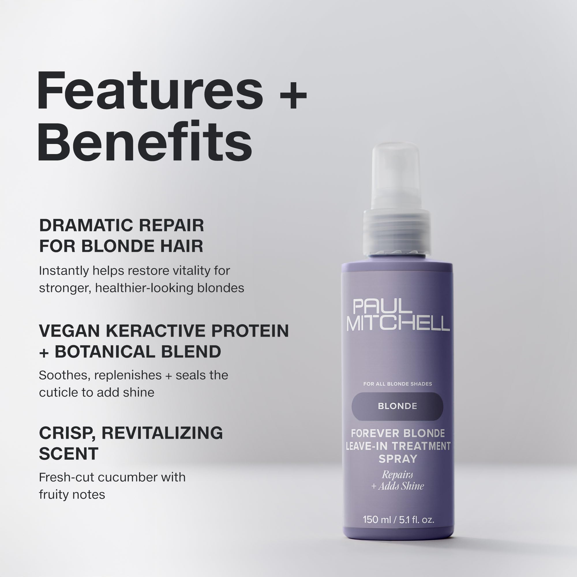 Paul Mitchell Forever Blonde cucumber-fragrance note evokes refreshing daily ritual