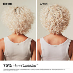 Paul Mitchell Forever Blonde bottle with light-reflecting shine detail
