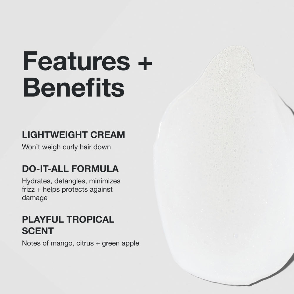 Paul Mitchell Full Circle Leave-In Cream curl tips image demonstrates detangling ease