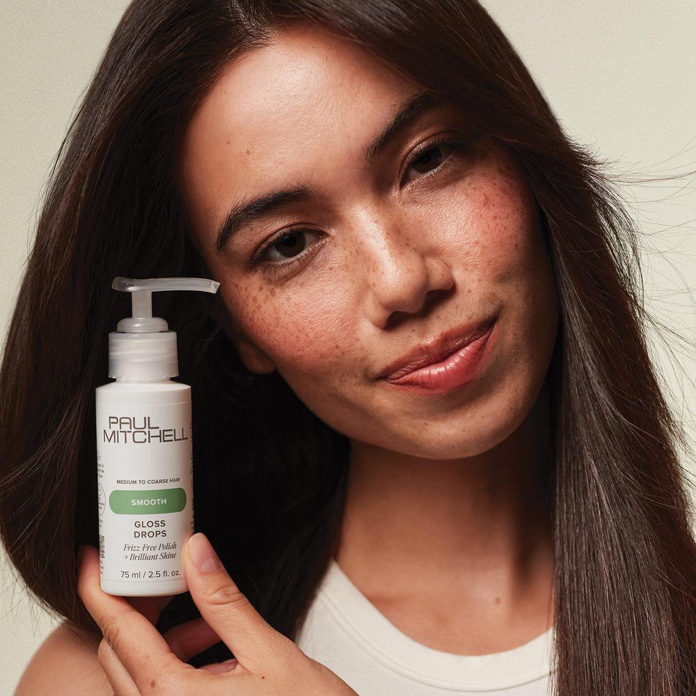 Paul Mitchell Gloss Drops near-frizz control highlights humidity resistance