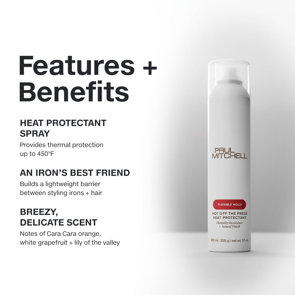 Paul Mitchell Hot Off The Press image shows its suitability for all hair types.