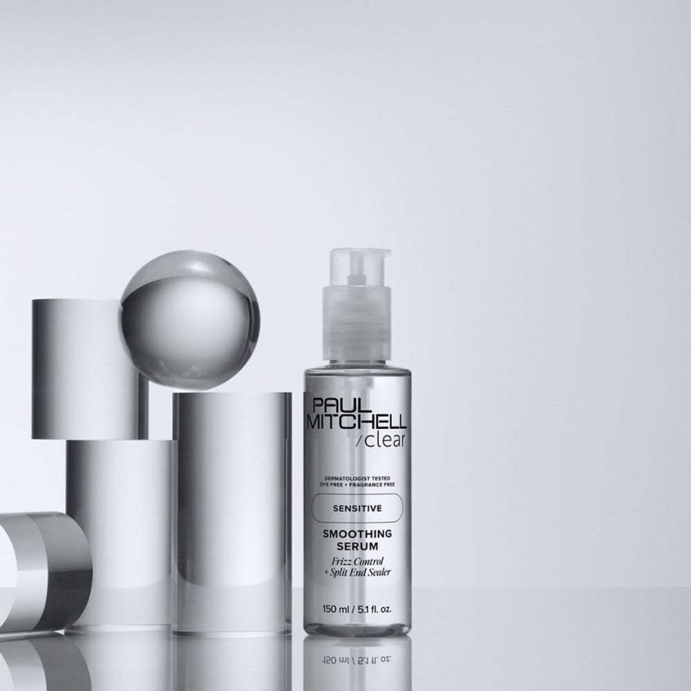 Paul Mitchell packaging PCR materials highlight eco-friendly, recyclable packaging.
