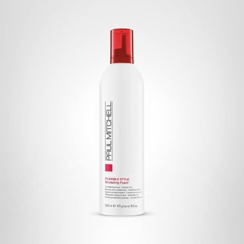 Paul Mitchell Sculpting Foam all-hair-types usage demonstrates versatile styling options.