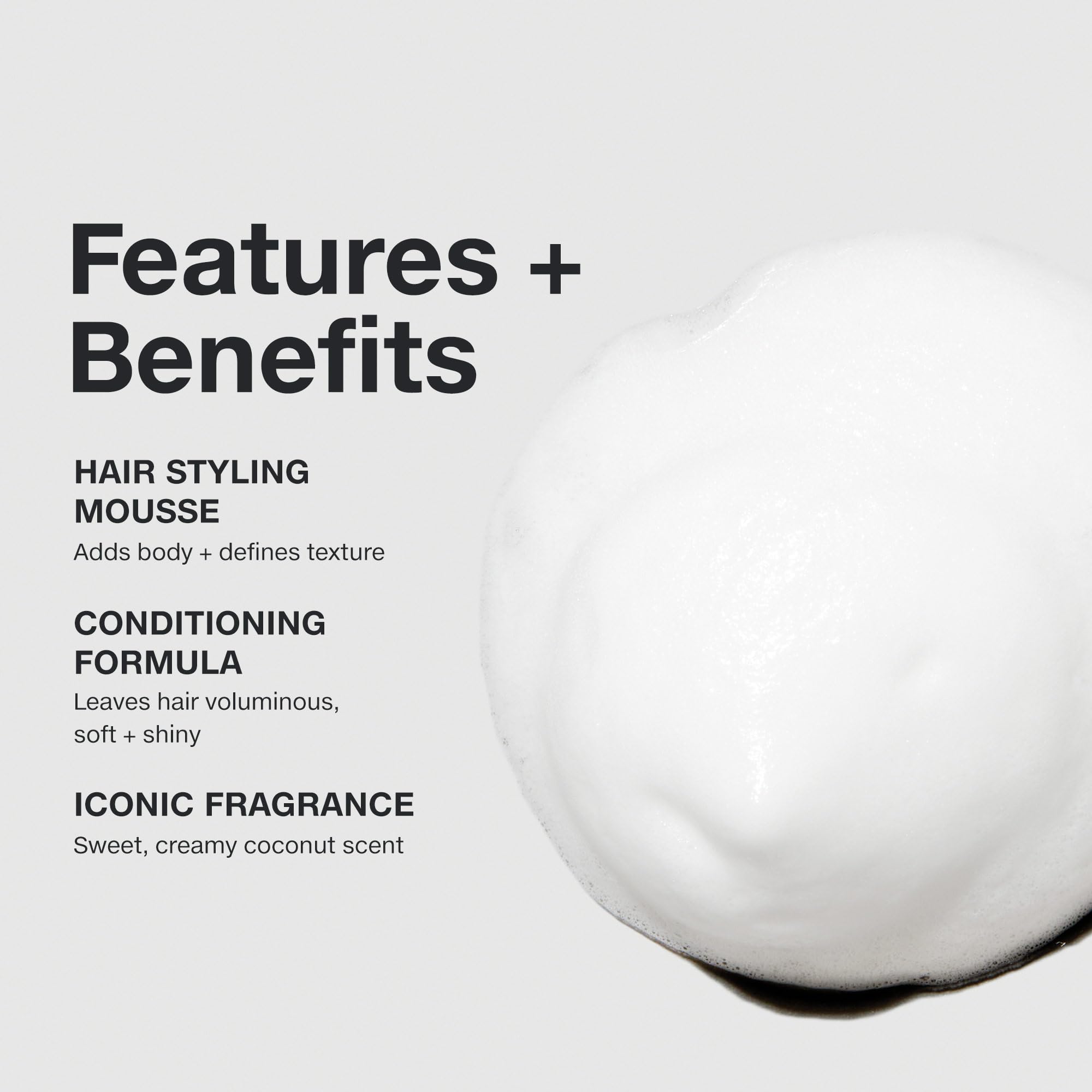 Paul Mitchell Sculpting Foam on straight hair adds shine and body.