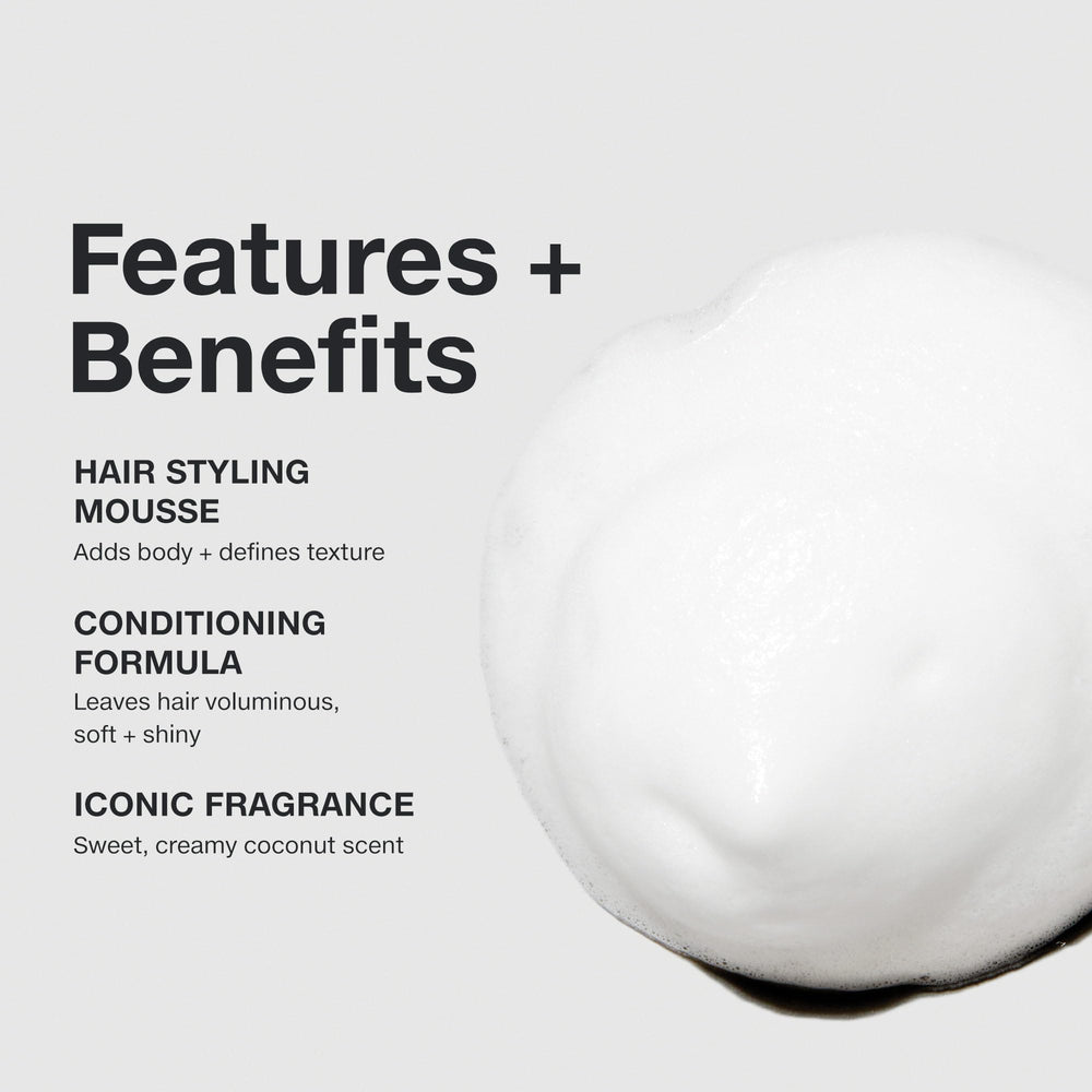 Paul Mitchell Sculpting Foam on straight hair adds shine and body.