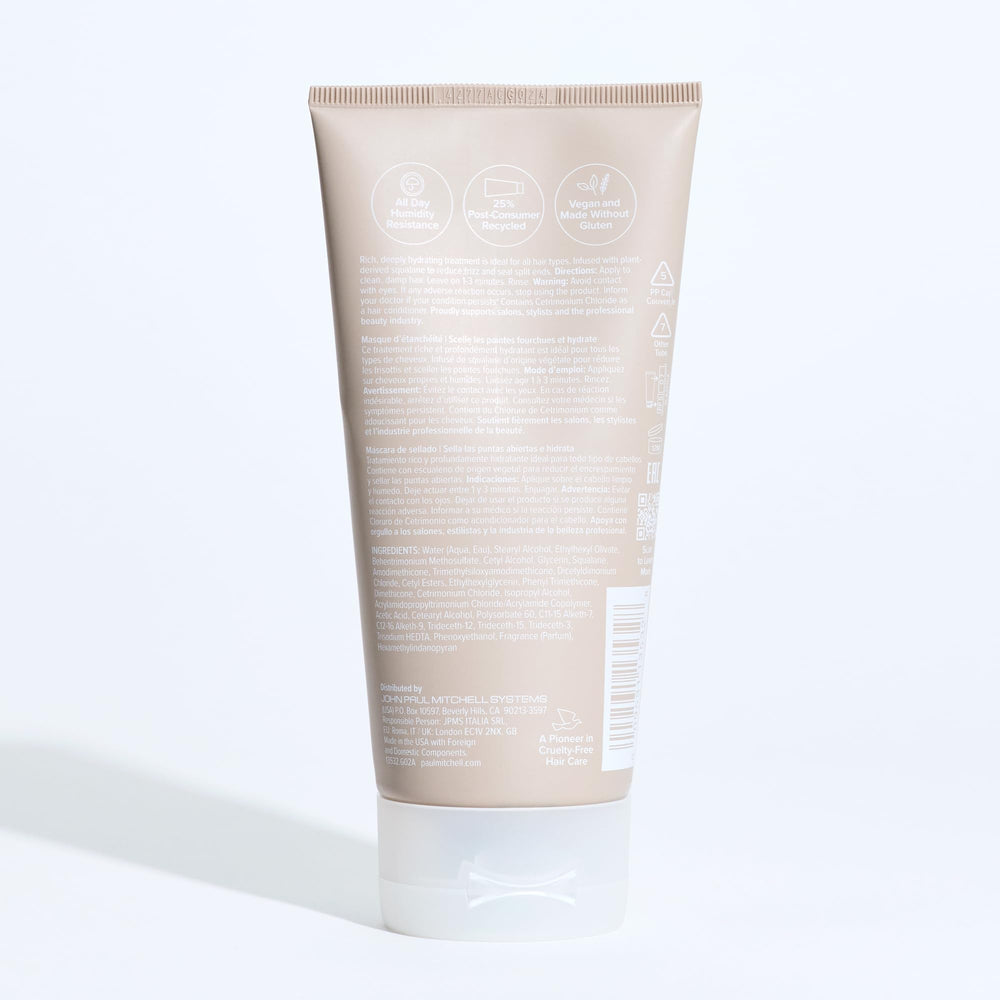 Paul Mitchell Sealing Mask packaging using post-consumer recycled materials