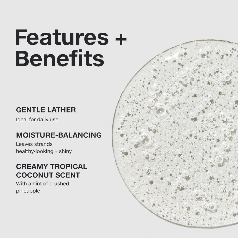 Paul Mitchell Shampoo One daily-use formula delivers clean, shiny hair.