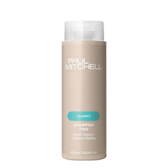 Paul Mitchell Shampoo Two bottle front with clarifying formula for oily hair.