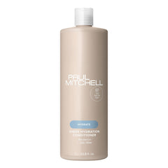 Paul Mitchell Sheer Hydration conditioner bottle emphasizes moisture for softer, shinier hair