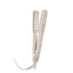 Paul Mitchell Smooth+ flat iron close-up of ceramic plates for smooth glide and shine.
