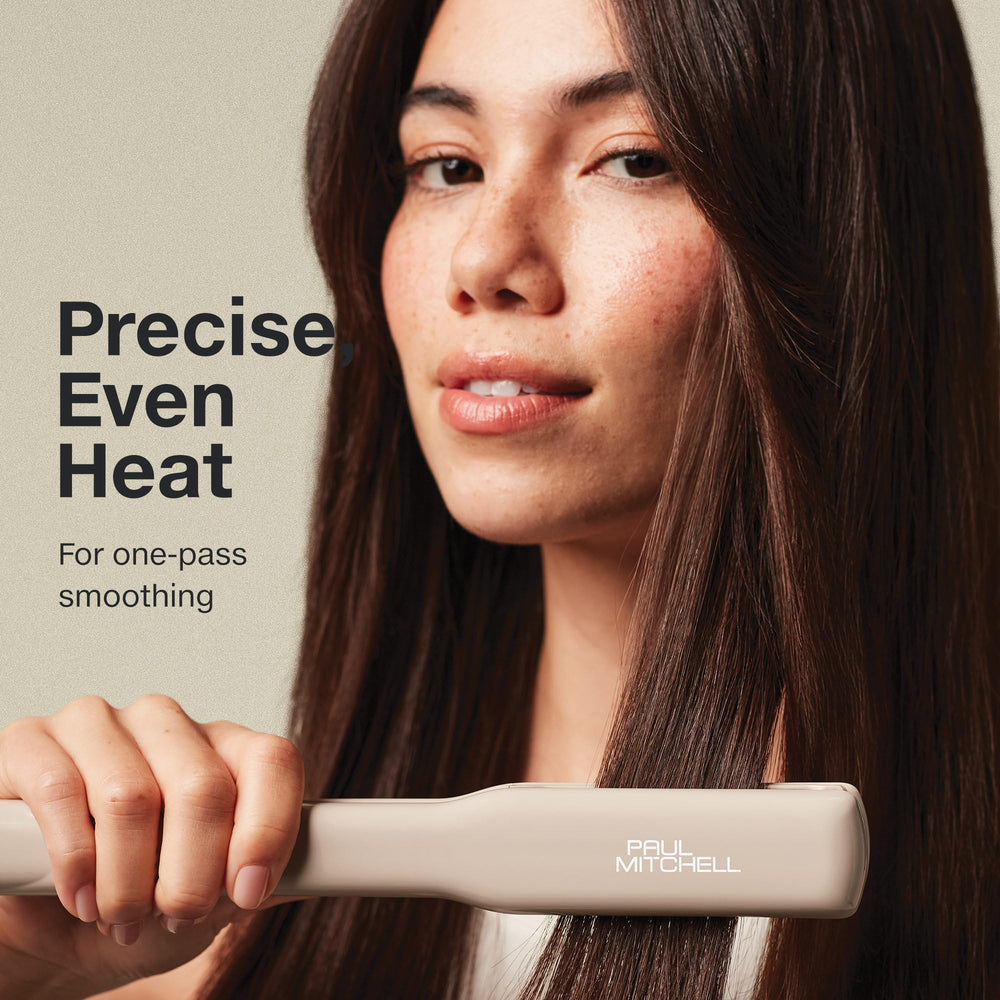 Plancha Paul Mitchell Smooth+ en tono taupe para un look sofisticado