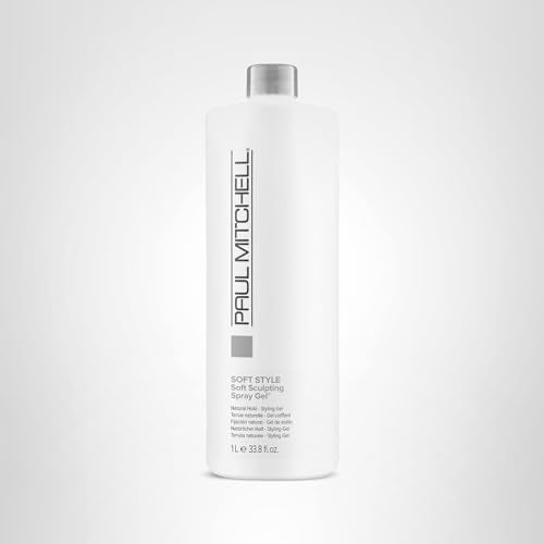 Paul Mitchell Soft Sculpting Spray Gel display reinforcing brand-quality and trust