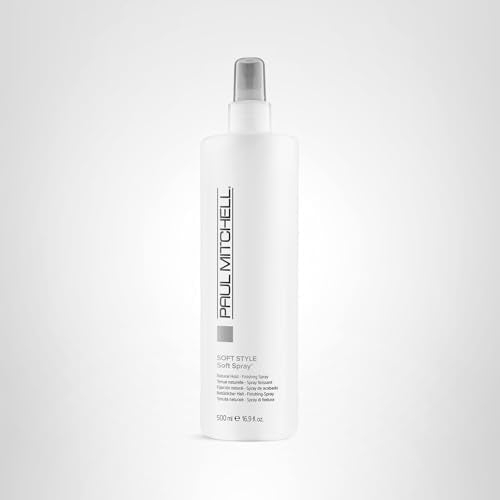 Paul Mitchell Soft Spray styling-session image demonstrates quick restyling with water.