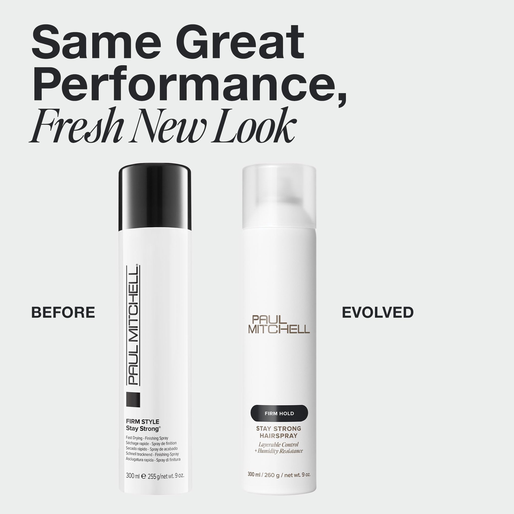 Paul Mitchell Stay Strong Hairspray provides strong hold for long-lasting control.