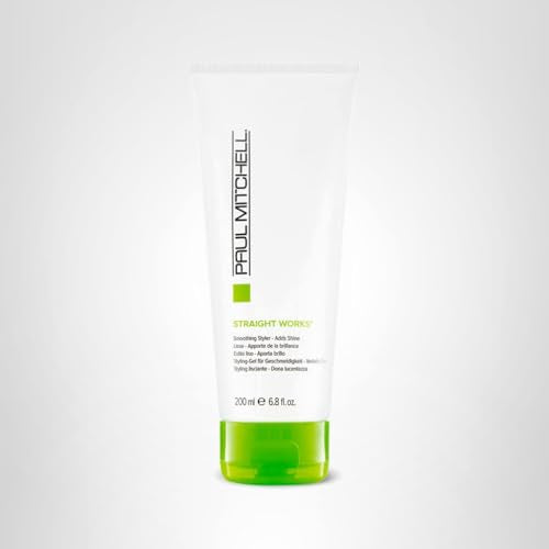 Paul Mitchell Straight Works packaging highlights vegan and paraben-free formula