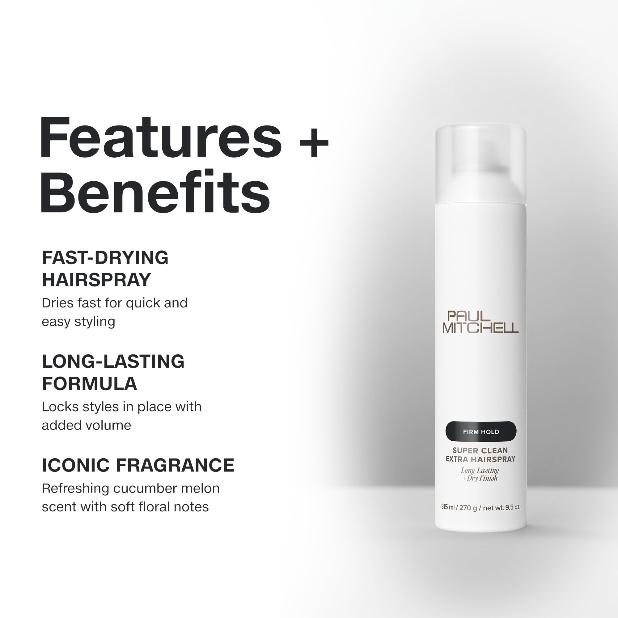 Paul Mitchell Super Clean Extra Hairspray humidity-resistance helps styles stay put in humid weather