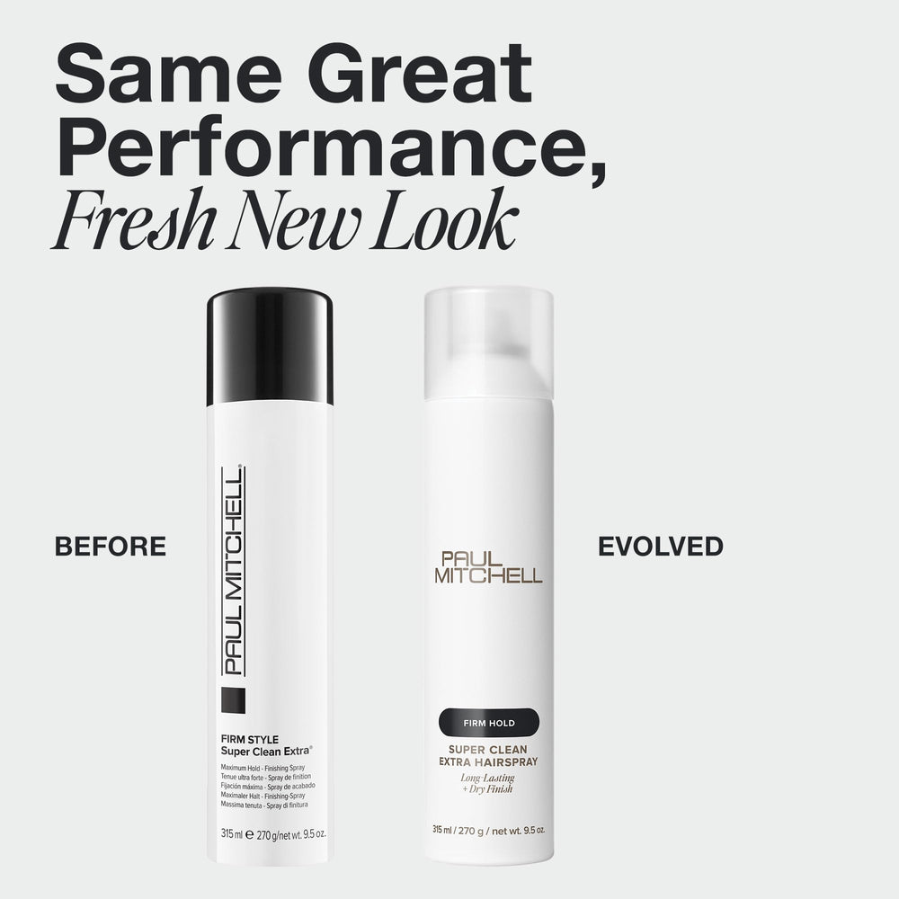 Paul Mitchell Super Clean Extra Hairspray long-lasting hold applied for secure updos
