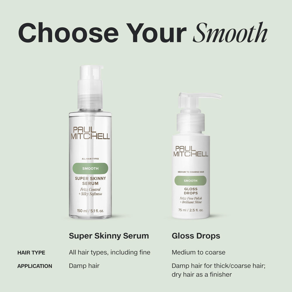 Paul Mitchell Super Skinny Serum provides silky shine and smoothness