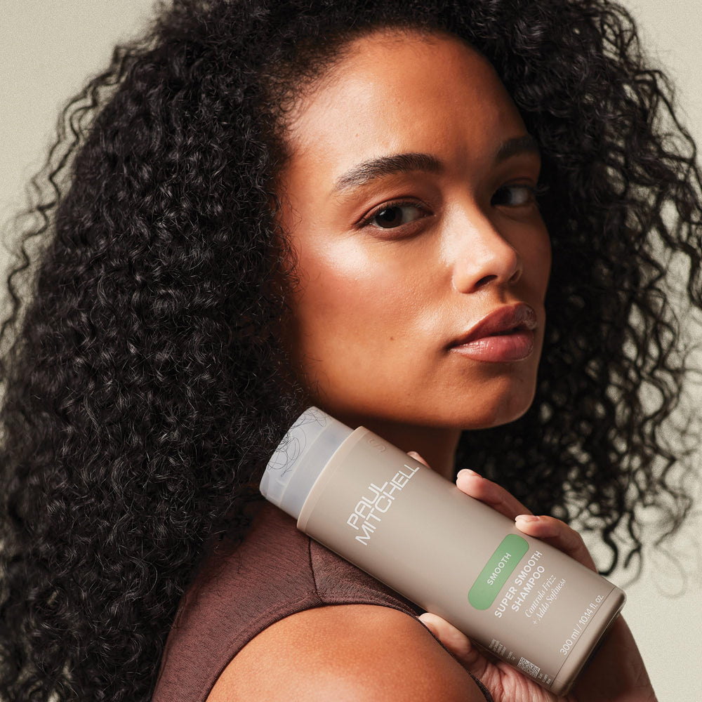 Paul Mitchell Super Smooth fragrance notes of apple and peach entice senses.