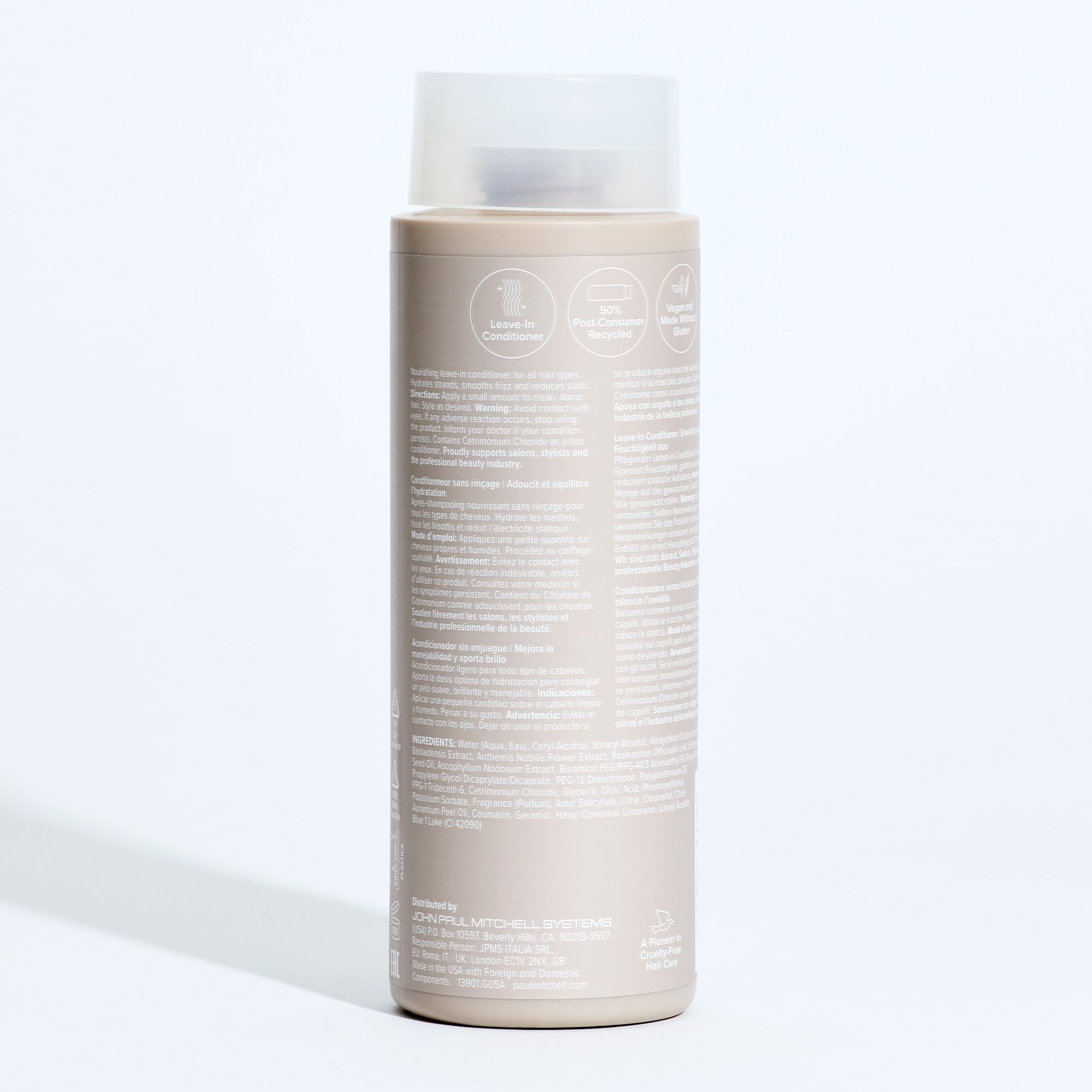 Paul Mitchell The Conditioner gives hydrated, smoother hair feel.