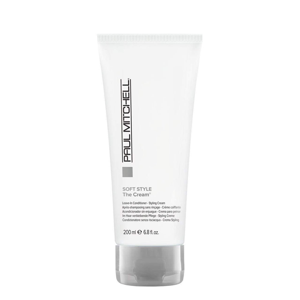 Paul Mitchell The Cream bottle showcasing lightweight conditioning with UV protection for all hair types