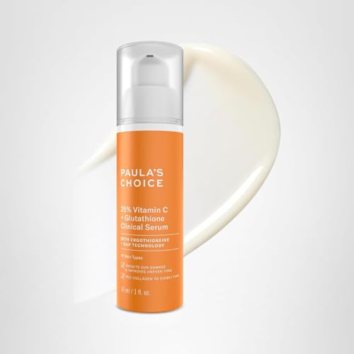 Paula's Choice 25% Vitamin C serum texture swatch showing lightweight, fast-absorbing feel