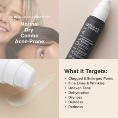 Paula's Choice exfoliant pores close-up shows smoother appearance.